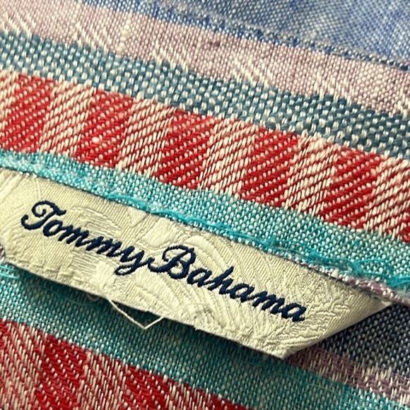 TOMMY BAHAMA PASTELL COLOR LINEN‎ TOP SIZE M - Picture 5 of 7